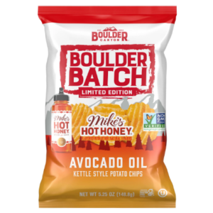 Boulder Canyon Mike's Hot Honey Avocado Oil Kettle Potato Chips 5.25oz 12ct